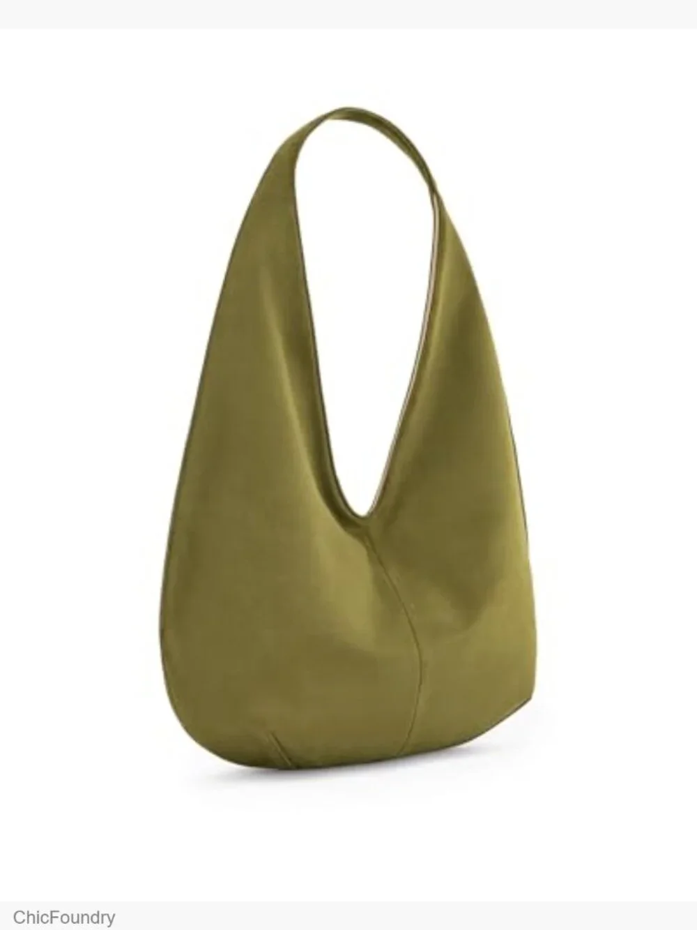 Faux Suede Hobo Bag with Magnetic Closure Fits iPad